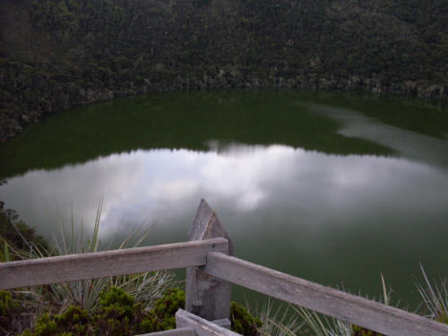 Lake Guatavita, home of one of the greatest gold treasures, el dorado