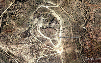 Google Earth View of Victorio Peak