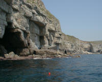 The site where East Indiaman The Halsewell met her end on January 6th, 1786. Image � Seadart Divers Association.