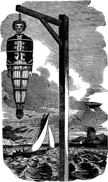 William Kidd after his execution in 1701