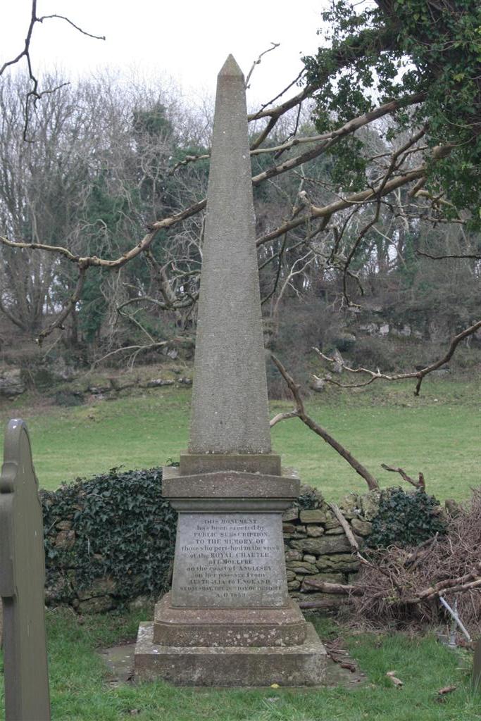 Royal Charter Memorial, Llanallgo Churchyard, Anglesey.